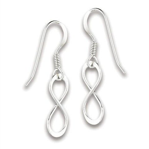 STERLING SILVER INFINITY EARRING