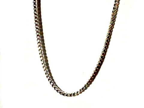 Sterling Silver 16 inch 0.7 mm Box Chain Necklace