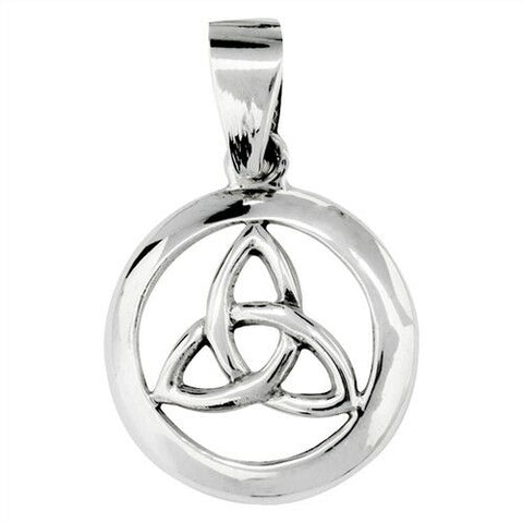 STERLING SILVER CELTIC TRIQUETRA PENDANT