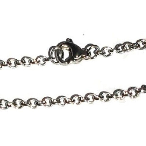 Stainless Steel 24 Inch 2mm Link Neck Chain Necklace