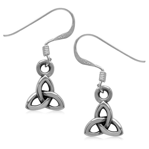 Sterling Silver Celtic Trinity Earrings