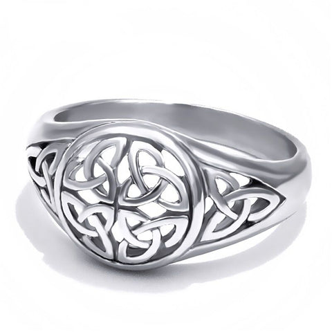 316 L Stainless Steel Celtic Knot and Trinity  Ring