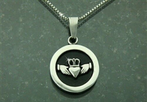 Stainless Steel  Claddagh Pendant No Chain