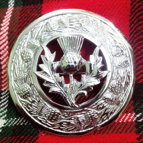 Large Thistle 3" Kilt Brooch