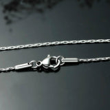 Stainless Steel 50.5 cm (19.78 Inch) 1 mm Rounded Box Neck Chain Necklace