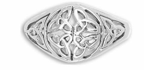 Sterling Silver Celtic Knot and Trinity  Ring