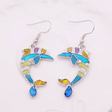 Multi-color Earrings Horse, Elephant, Turtle, Crab, Butterfly, Dolphin, Starfish