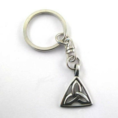 Irish Pewter Celtic Trinity Knot Keyring