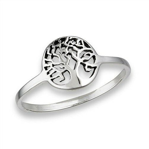 STERLING SILVER CELTIC TREE OF LIFE RING SZ 4 - 9