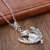 Celtic  Scottish Thistle silver plated  Necklace with 20 inch chain