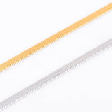 Stainless Steel 20 Inch 3.5 mm Flat Silver Color Snake Neck Chain Necklace
