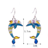 Multi-color Earrings Horse, Elephant, Turtle, Crab, Butterfly, Dolphin, Starfish