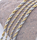 Stainless Steel 18 Inch 2 mm  Rope Necklace