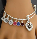 "A Celtic Mother's Love" TRINITY CHARM BANGLE USA made