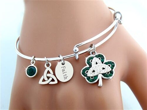 Shamrock Charm bangle USA