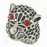 STAINLESS STEEL LEOPARD RING