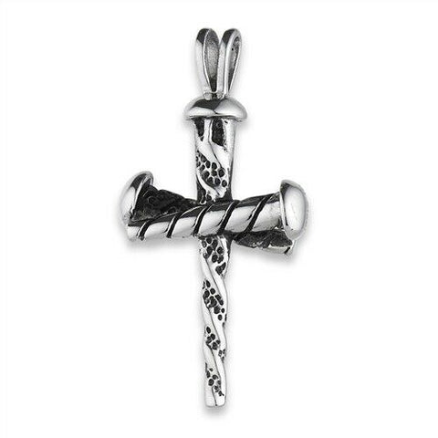 Stainless Steel Nails Cross Pendant no chain