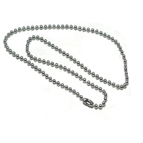 Stainless Steel 20 Inch 3.2mm Ball Link Neck Chain Necklace