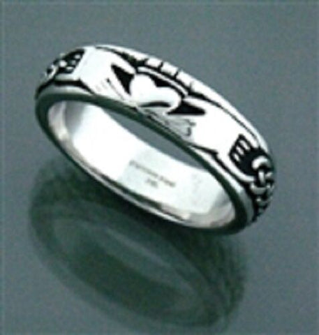 Stainless Steel CELTIC KNOT CLADDAGH RING
