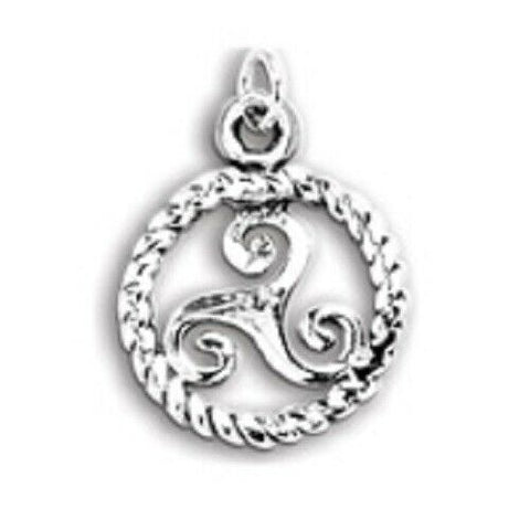 STERLING SILVER CELTIC TRISKELE CHARM/Pendant