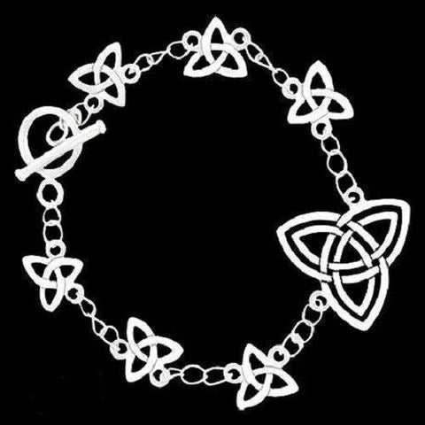 Celtic Trinity Knot Pewter with Toggle bracelet