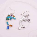 Multi-color Earrings Horse, Elephant, Turtle, Crab, Butterfly, Dolphin, Starfish