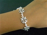 8 in Pewter Celtic Petite Scottish Luckenbooth Bracelet