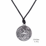 Double Sided Unicorn Necklace with Full Length Adjusting Black Cord