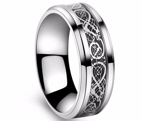 Stainless Steel Celtic Dragon Ring