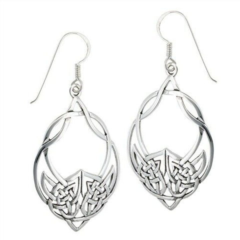 Sterling Silver Interwoven Celtic Dangle Earring