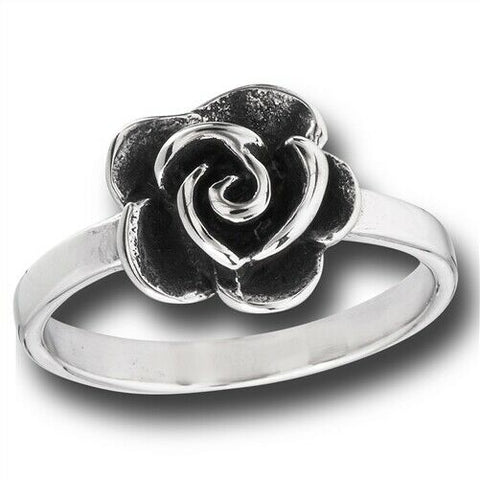 Stainless Steel Rose Ring
