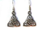 Sterling Silver Celtic Double Triquetras Earrings