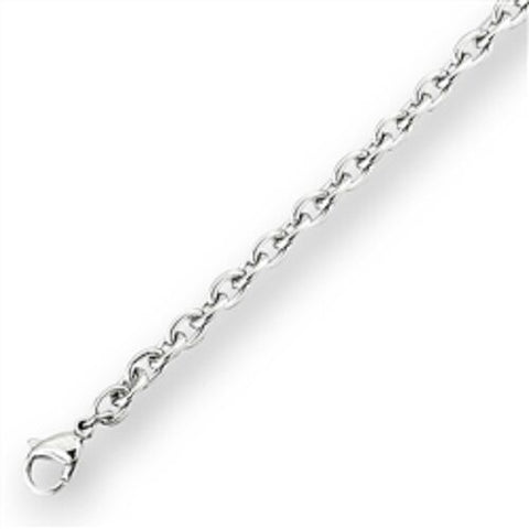 STAINLESS STEEL 3 mm ROUND Cable CHAIN 20 IN