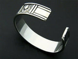 Celtic Scottish Thistle Silver over Pewter Cuff Bracelet