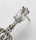 India Style Faux Pearl Drop Earrings with Tassels