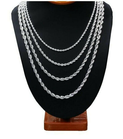 Stainless Steel 24 in 3 mm  Rope Necklace