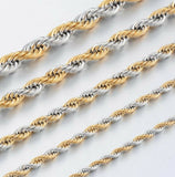 Stainless Steel 20 Inch 2 mm  Rope Necklace