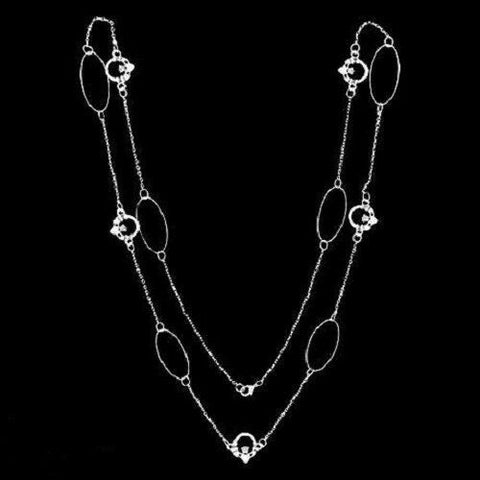 Pewter Irish Claddagh 36" Necklace
