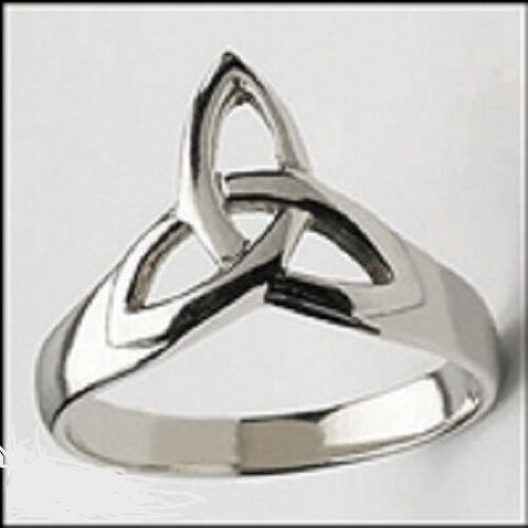 Stainless Steel Celtic Trinity Knot Ring SZ 6
