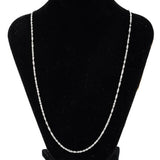 Stainless Steel Water Wave Chain Necklace  55-70 cm length, 2 mm width