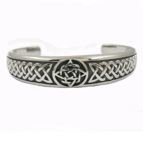 Stainless Steel Celtic Knot Bracelet Cuff