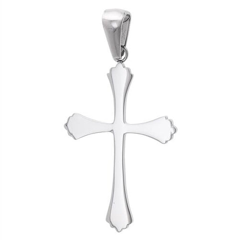 STAINLESS STEEL CLASSIC CROSS PENDANT no chain