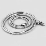 Stainless Steel 45 cm (17.72 in) 2mm Square Snake Chain with lobster clasp