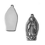Stainless Steel Our Lady of Guadalupe Pendant and Chain