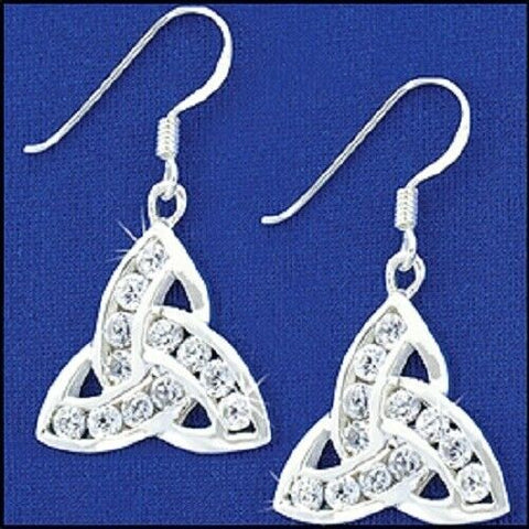 316 L Stainless Steel Trinity CZ Earring