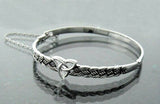 "The Strength of Three," Trinity Celtic knot Bangle Bracelet