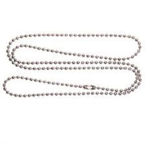 Stainless Steel 24 Inch 2.4 mm Ball Link Neck Chain Necklace