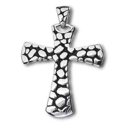 STAINLESS STEEL MODERN CROSS PENDANT no chain