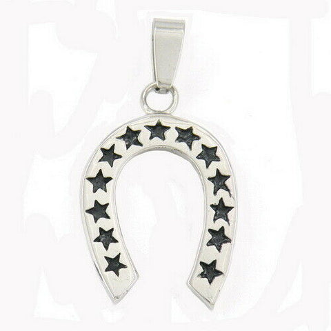 Stainless steel jewelry U Shape Journey Star Lucky Horseshoe Medallion pendant