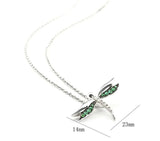 Gold Plkated Dragonfly Necklace with Chain 40 cm plus 5 mm extender